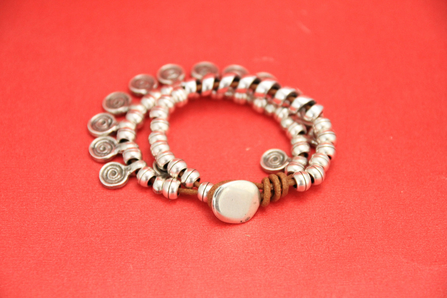 RC0149>>MADE in EUROPE 2 zamak button clasps, plain button clasp, 5mm hole button clasp, (6648) Qty2
