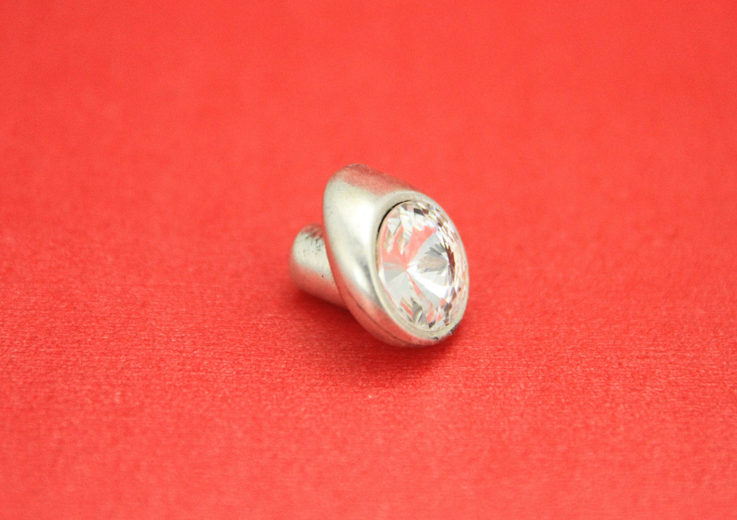 RC0151>>MADE in EUROPE zamak Swarovski button clasps, 4mm hole button clasp, (7401) Qty1