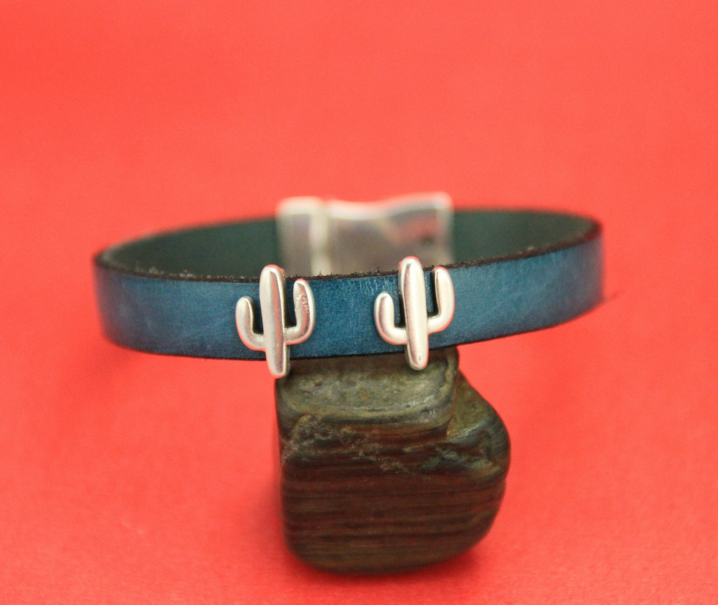 FS0367>>MADE IN EUROPE 2 zamak cactus sliders 10mm flat cord, 10mm flat cord cactus sliders Qty2
