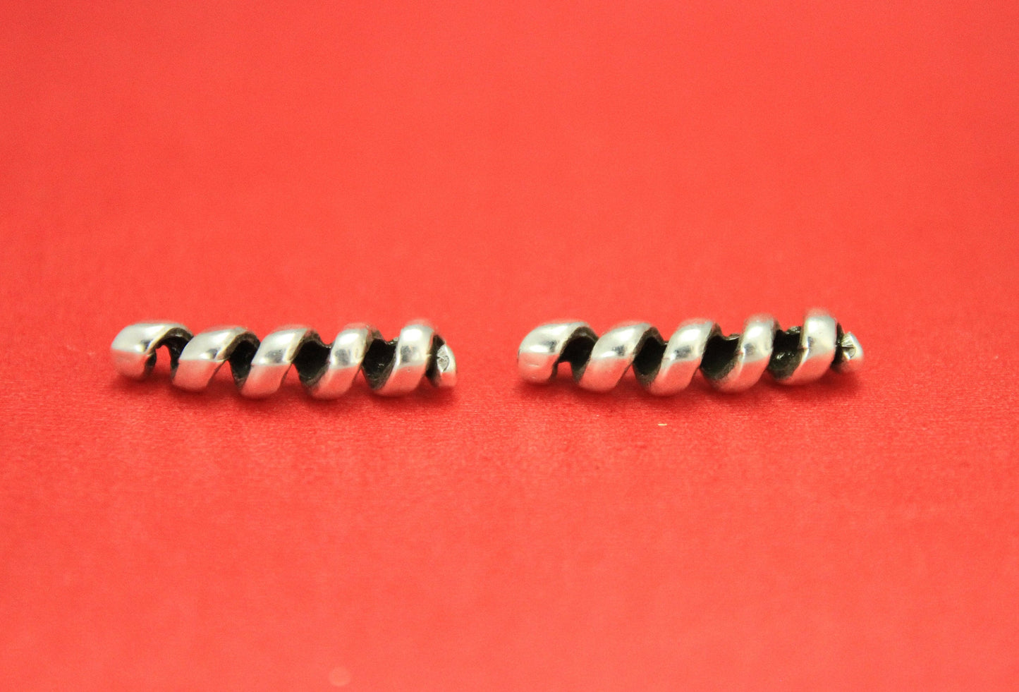 RS0040>>MADE IN EUROPE 2 zamak sliders, metal spiral tube, round cord slider , 3mm leather slider ,Qty2