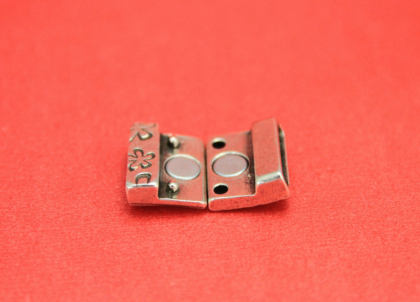 FC0327>>MADE in EUROPE zamak 15mm flat cord clasp, 15mm flat clasp, 15mm zamak clasp, Qty1