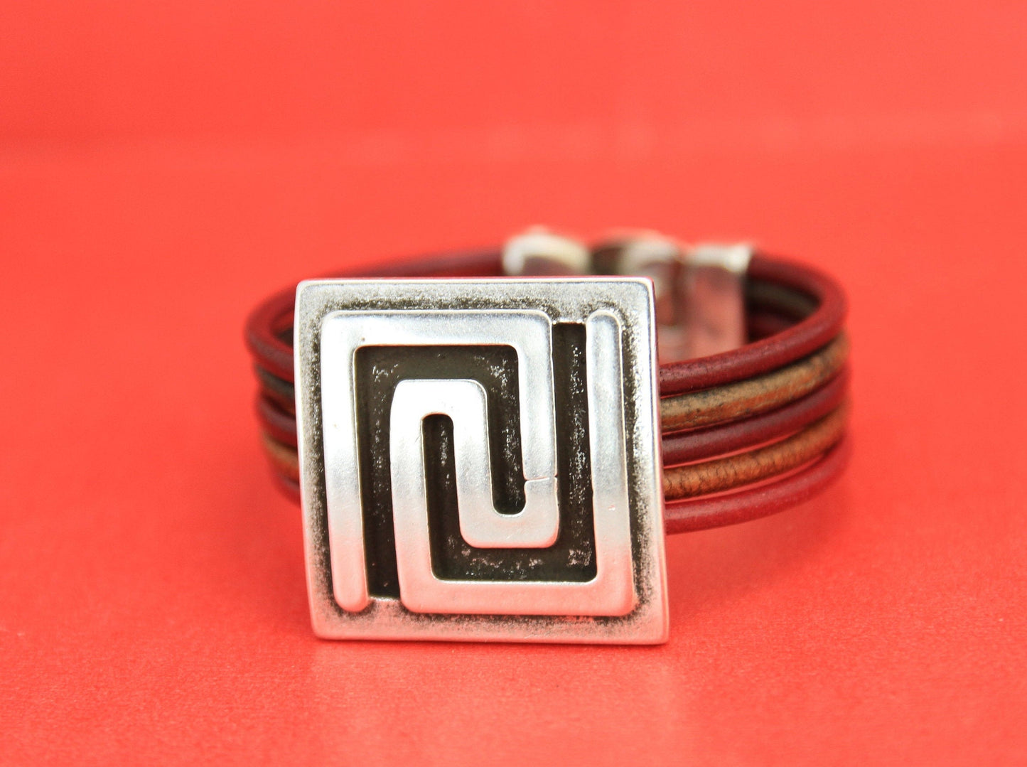 FS0410>>MADE IN EUROPE zamak large slider, greek key slider, Qty1