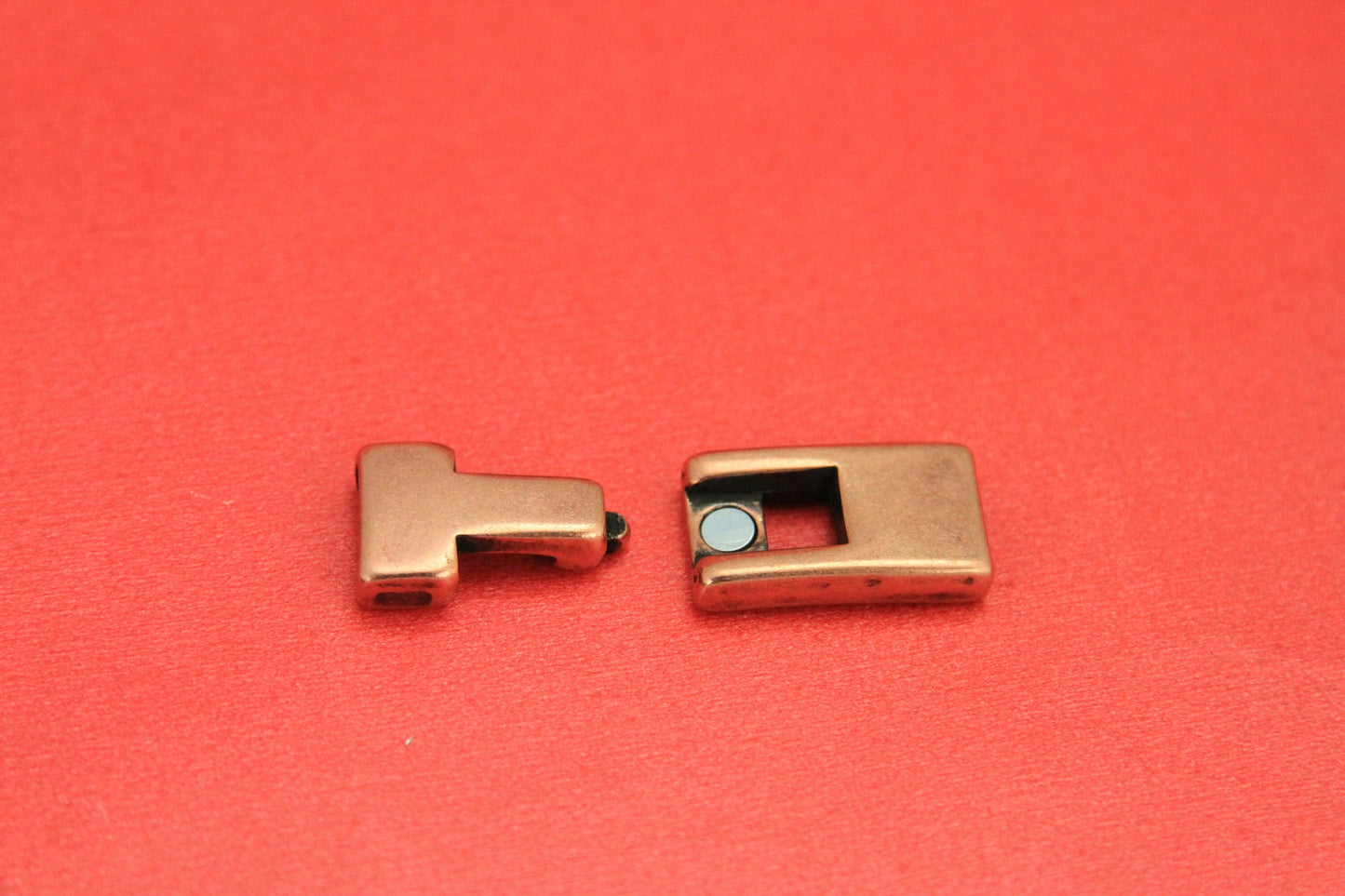 FC0029>>MADE IN EUROPE zamak clasp, flat leather cord clasp, 10mm cord T hook clasp, 10mm cord clasp Qty1