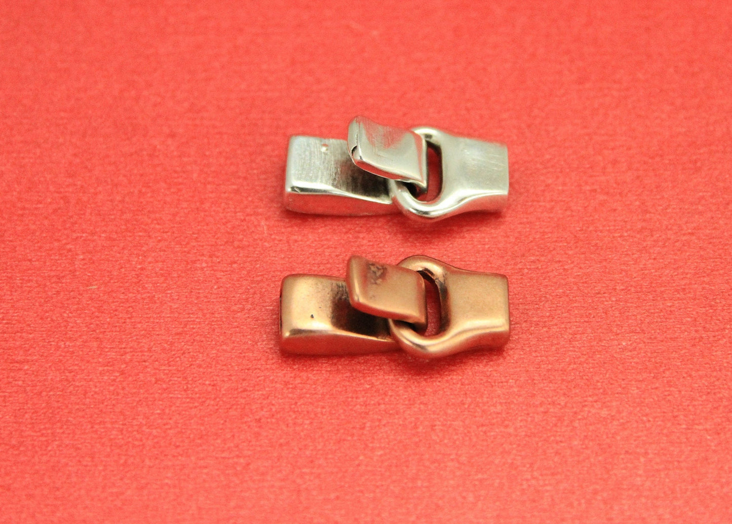 FC0022>>MADE in EUROPE zamak flat hook clasp, 5mm flat cord clasp, 5mm flat cord clasp, Qty1