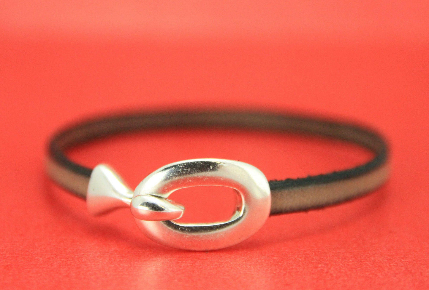 FC0332>>MADE in EUROPE zamak tiny oval toggle clasp for bracelet, silver oval clasp for bracelet, shiny zamak clasp (5445/05/04) qty1