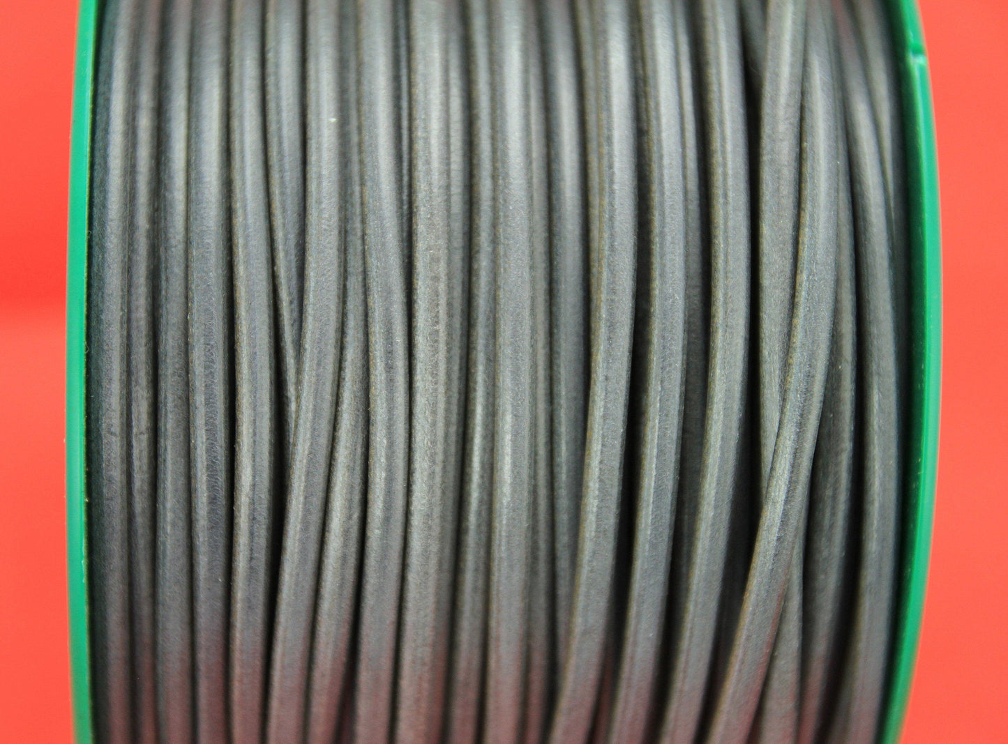 MADE IN SPAIN 1 yard grey leather cord, grey 4mm leather cord (MARR4GRIS)