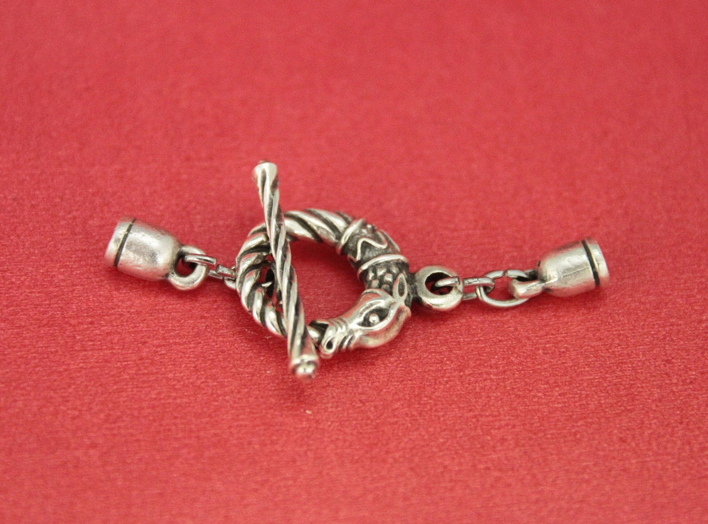 RC0169>>MADE IN EUROPE 4mm round cord toggle clasp, wrap bracelet toggle clasp(x2779/50497)