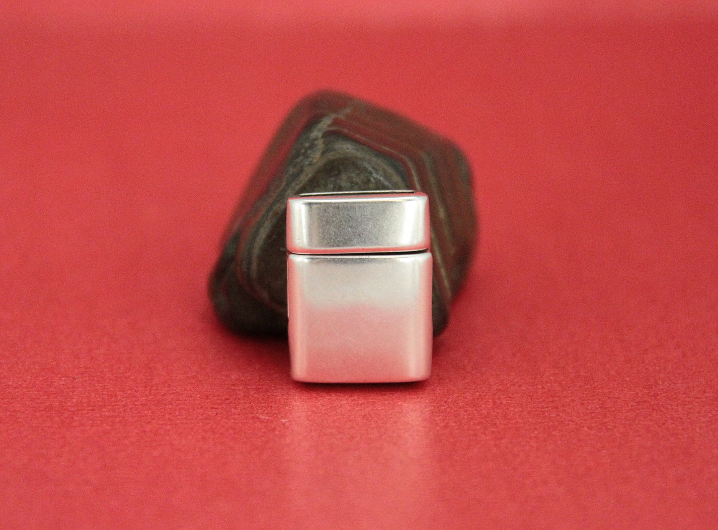 FC0348>>MADE in EUROPE zamak clasp, 13mm flat cord silver finished clasp Qty1