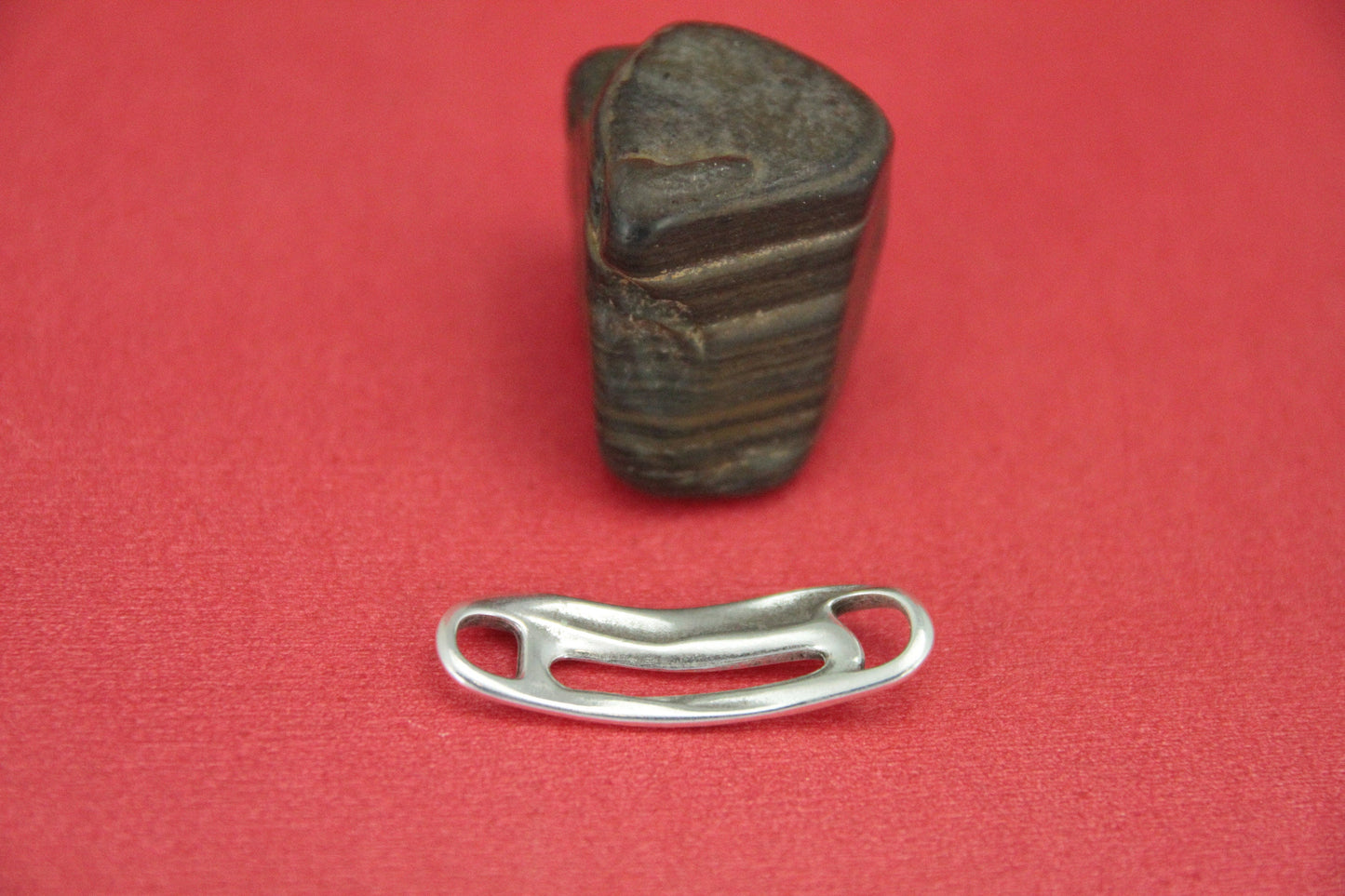 C0150>>MADE in EUROPE zamak connector, 5mm cord connector, flat 5mm leather cord connector, Qty1