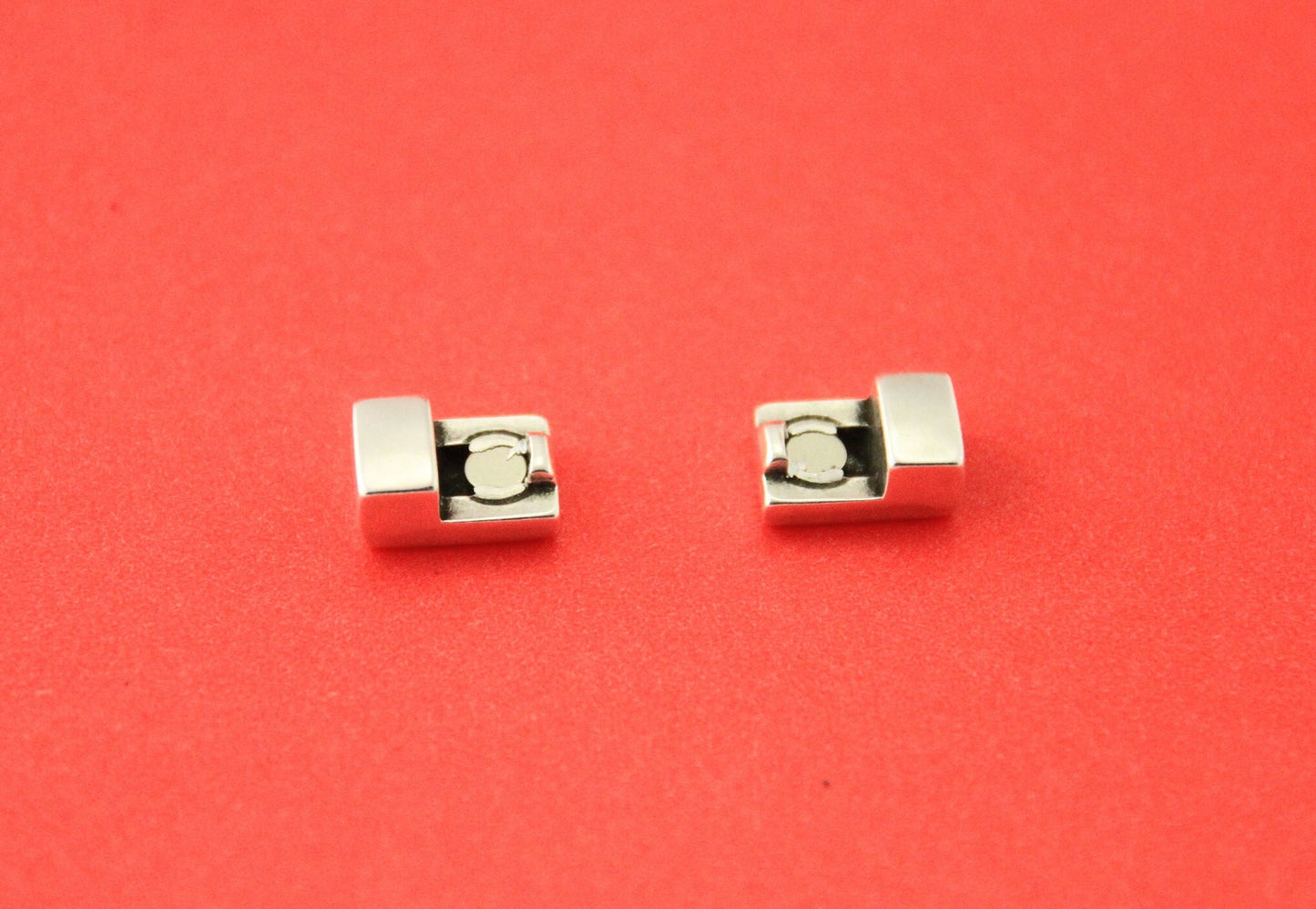 FC0358>>MADE in EUROPE zamak flat 6mm cord clasp, zamak clasp, 6mm flat cord clasp (13290) Qty1