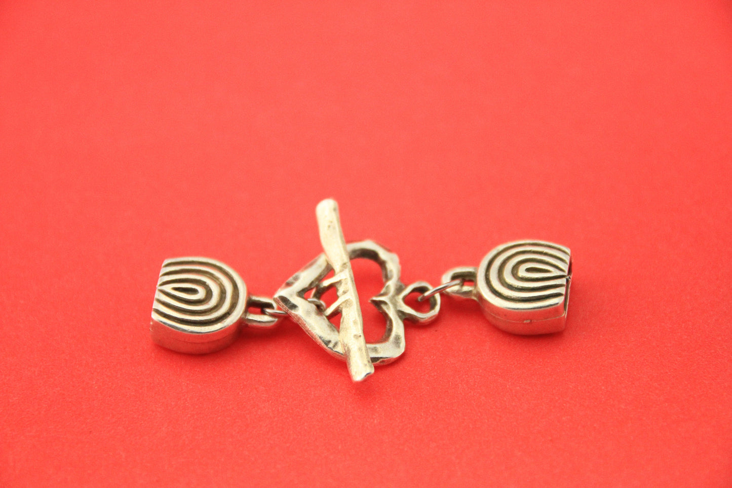 FC0369>>MADE in EUROPE round cord toggle clasp, wrap bracelet toggle clasp (B3170/4425AS)