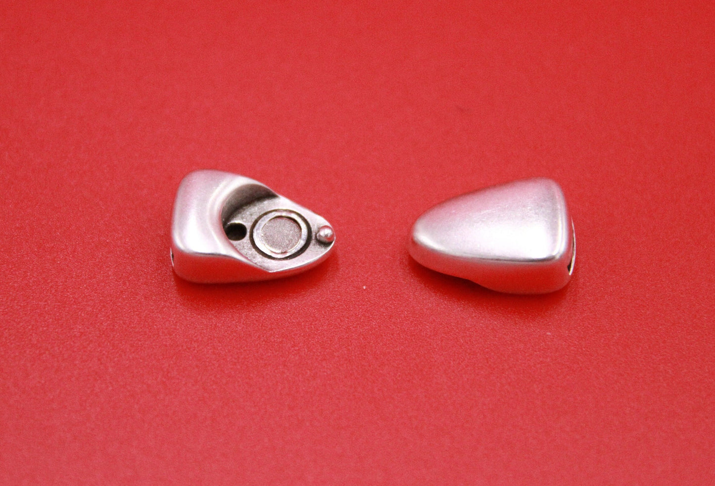 FC0376>>MADE in EUROPE zamak clasp, 10mm flat cord clasp, 10x2.5mm clasp Qty1