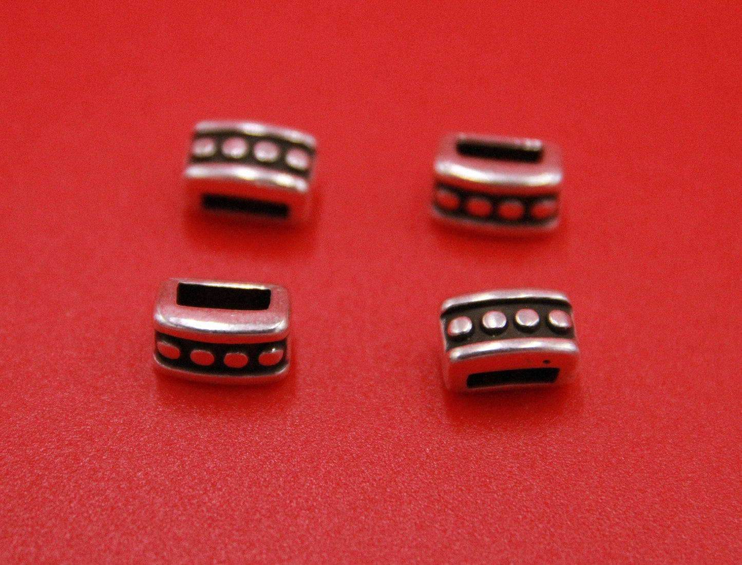 FS0544>>MADE in EUROPE 4 slider bars, 10mm and 6mm flat cord sliders, Qty4