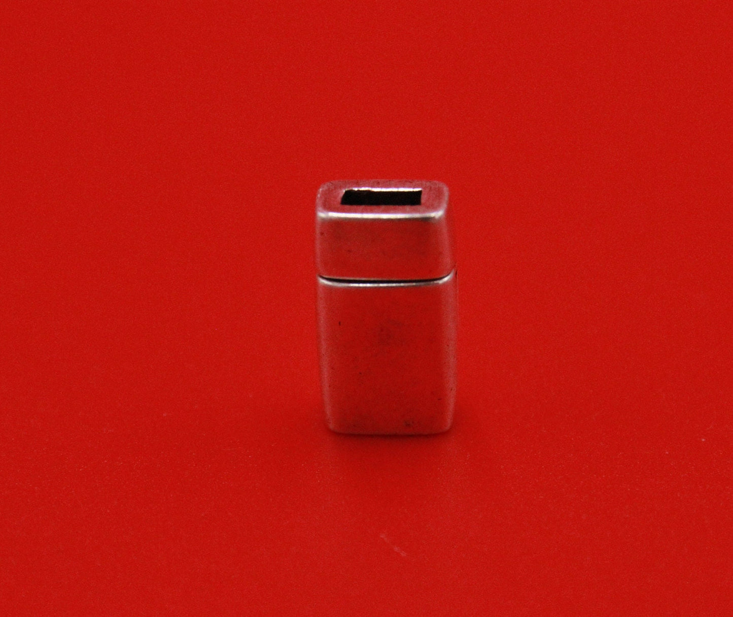 FC0359>>MADE in EUROPE zamak flat 6mm cord clasp, zamak clasp, zamak clasp, 6mm flat cord clasp, Qty1