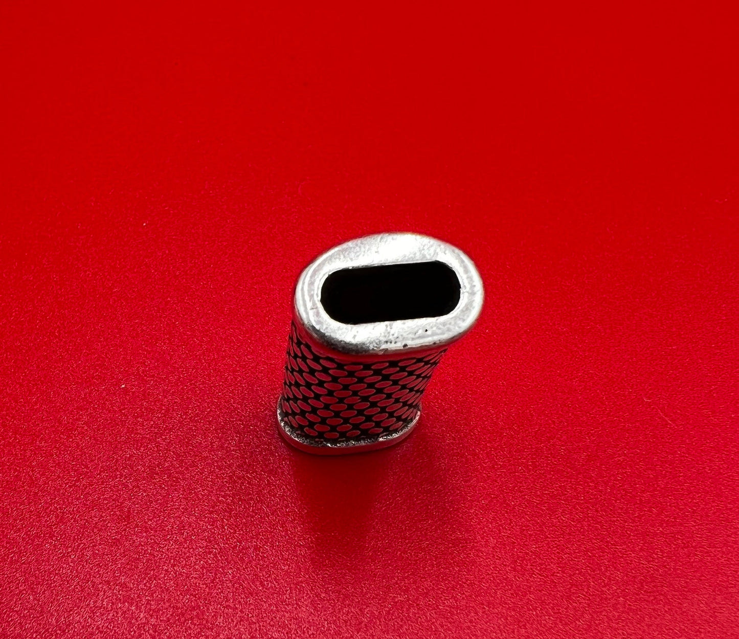 RS0167>>MADE in EUROPE zamak slider tube, 10x4.5mm slider tube, large tube slider, 10x4.5mm tube slider Qty1