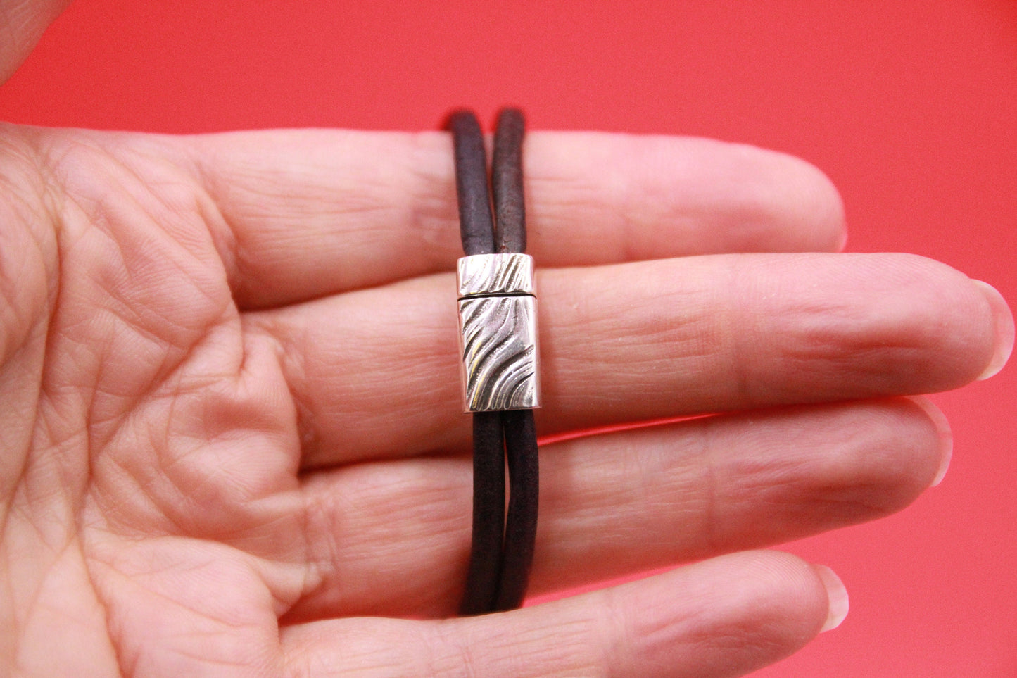 FC0390>>MADE in EUROPE zamak 6x3mm clasp, zamak clasp for 6mm cord, qty1