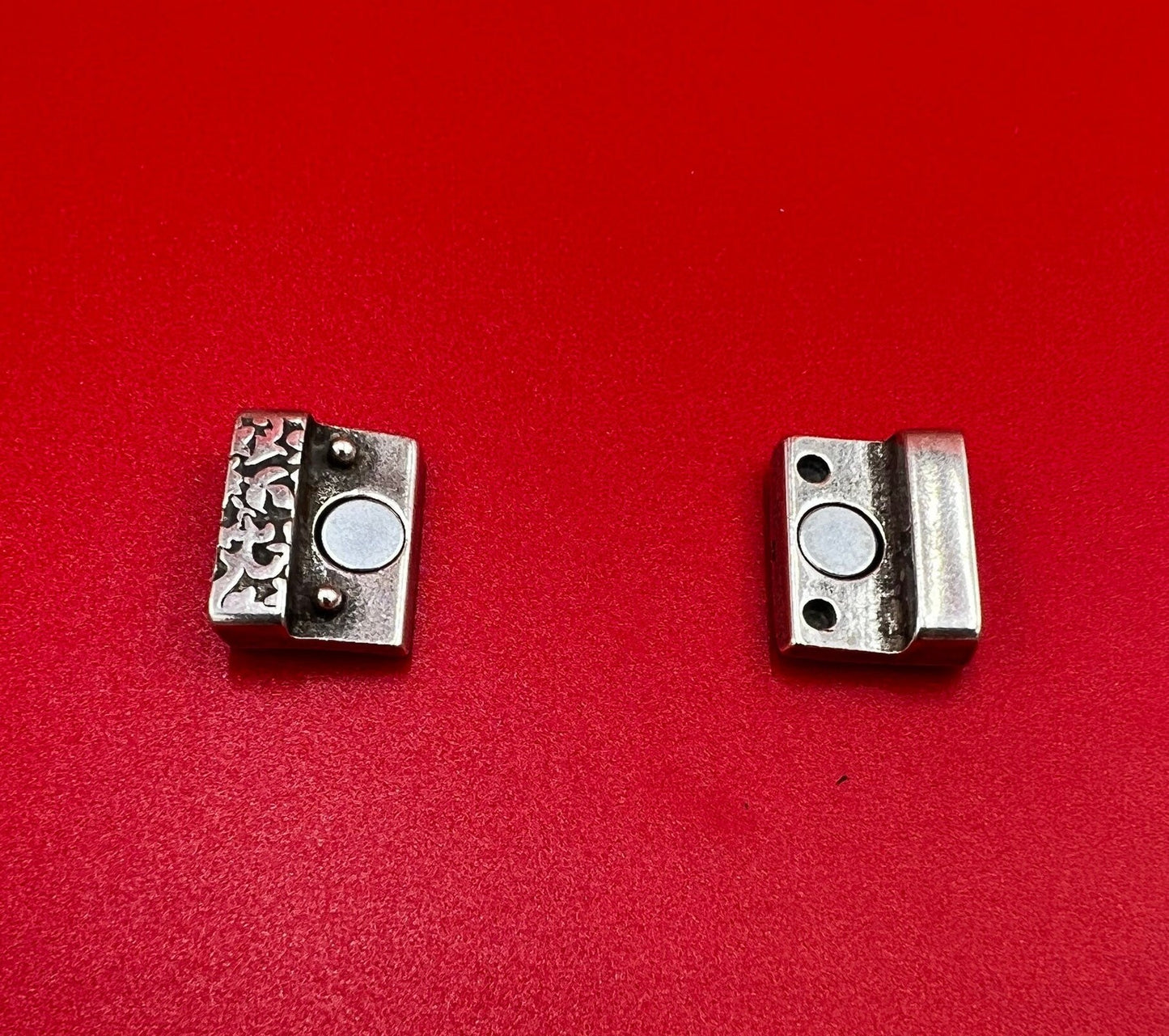 FC0392>>MADE in EUROPE zamak 15mm flat cord clasp, 15mm flat magnetic clasp, 15mm zamak clasp, Qty1