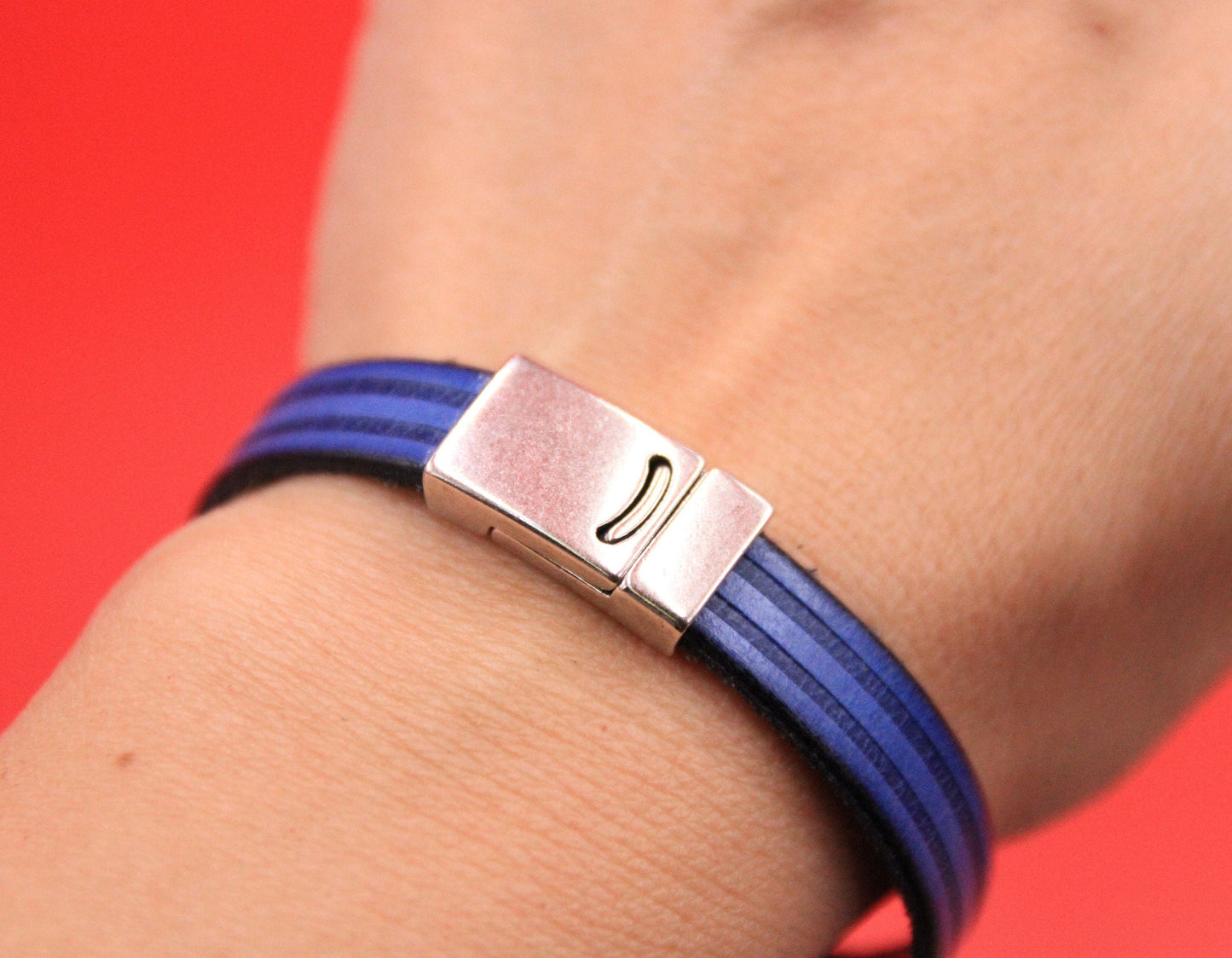 FC0396>> MADE in EUROPE zamak clasp, 10mm flat cord clasp, flat leather cord clasp, Qty1