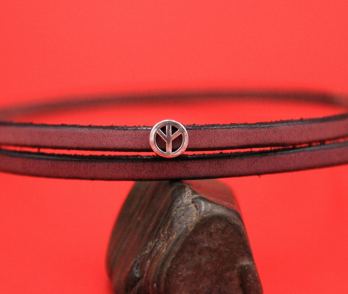 FS0573>>MADE in EUROPE 2 zamak PEACE sliders, 5mm flat cord peace sliders, (F648/8S)Qty2