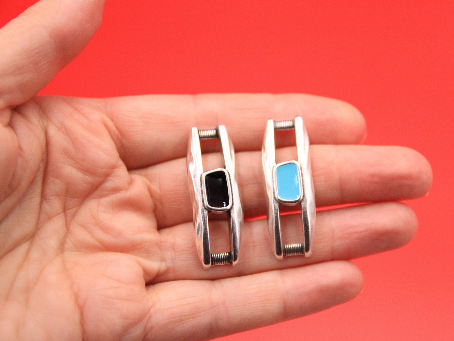 C0158>>MADE in EUROPE zamak connector, 5mm cord connector, flat 5mm leather cord connector, Qty 1