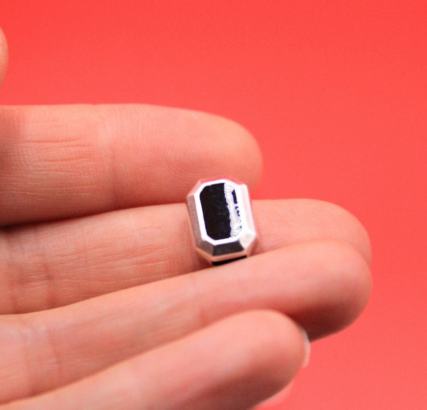 FS0589>>MADE in EUROPE 2 zamak enamel sliders, 5mm flat cord oval sliders, 5mm oval sliders Qty2