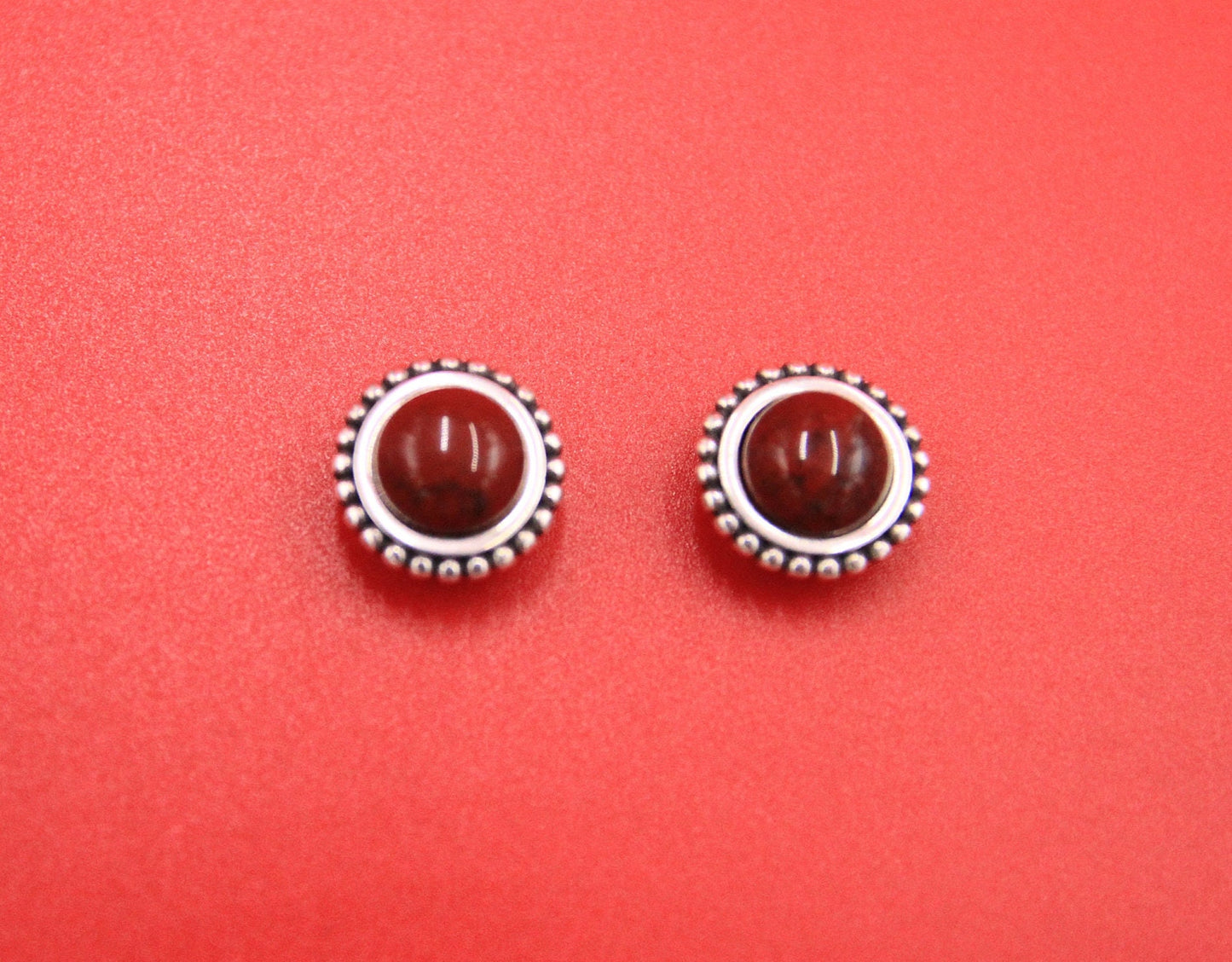 FS0597>>MADE in EUROPE 2 zamak sliders with gemstone cabochon, 5mm flat cord sliders, Qty2