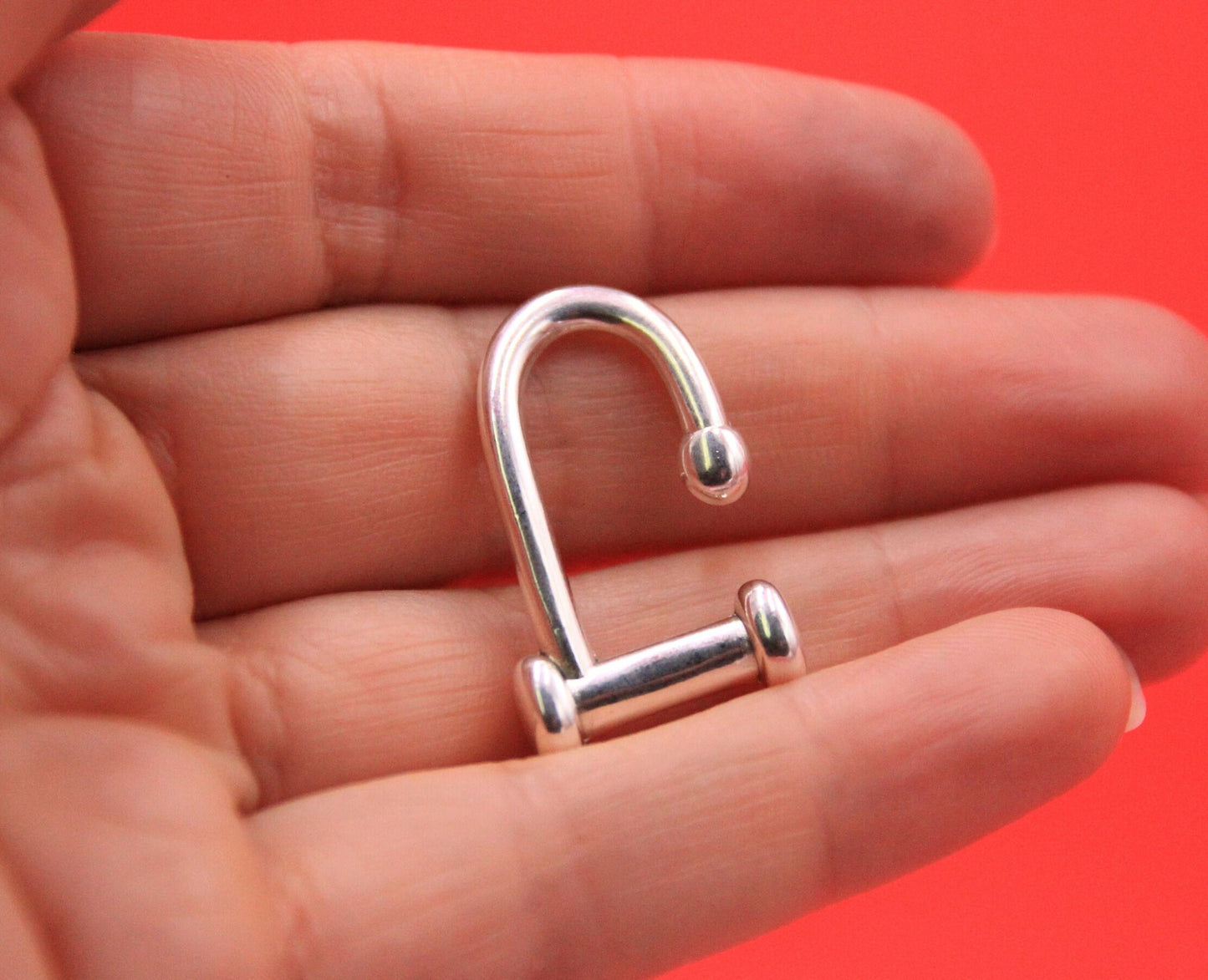 FC0409>>MADE in EUROPE zamak flat hook clasp, flat cord hook clasp, 10mm flat cord hook clasp (NG3324) Qty1