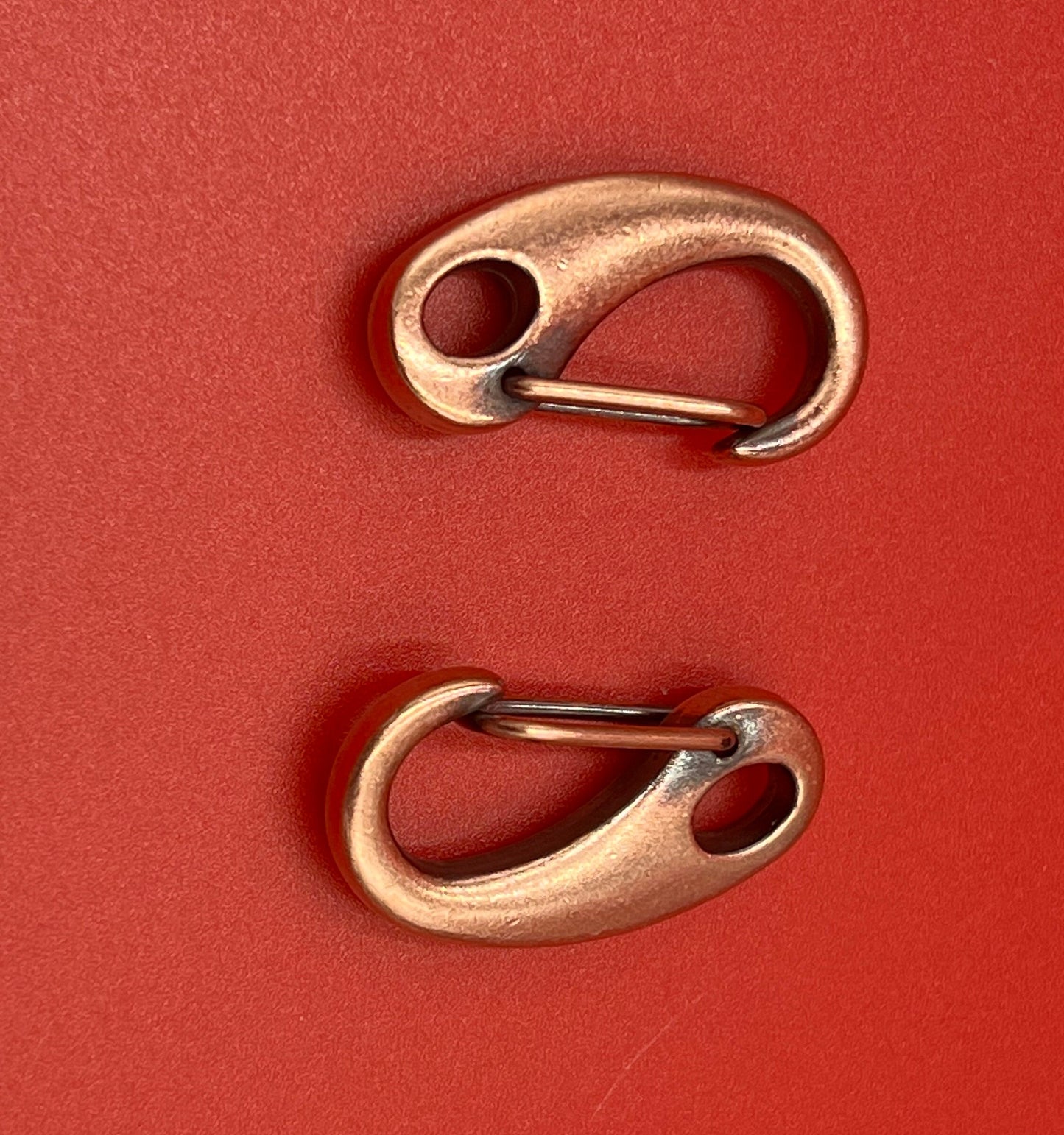 RC0139>>MADE in EUROPE 2 zamak hook clasps, carabiner hook clasp, keychain hook clasp, 32mm carabiner hook clasp Qty2