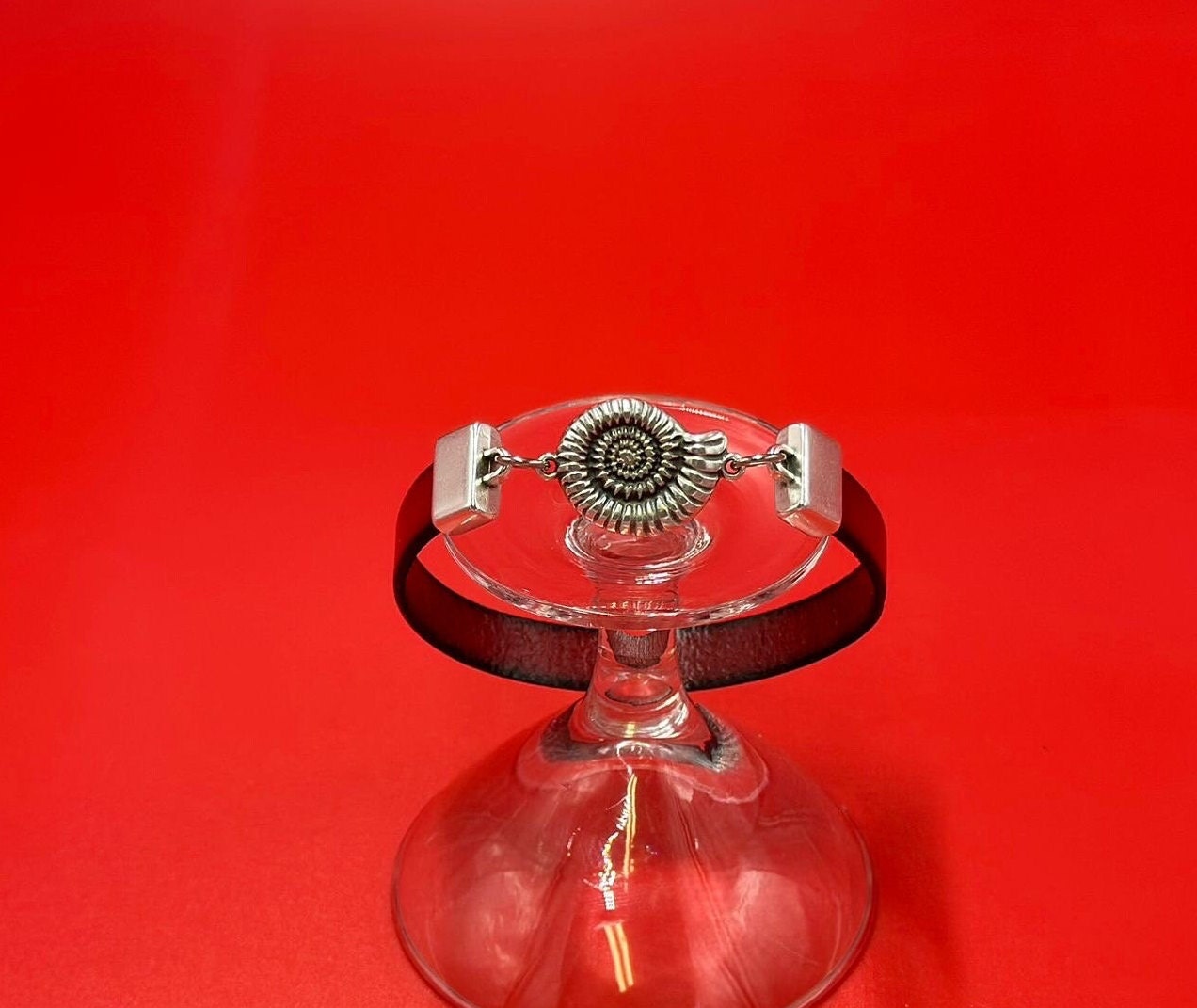 C0190>>MADE in EUROPE Zamak Nautilus connector, 10mm flat cord Nautilus connector, Qty1
