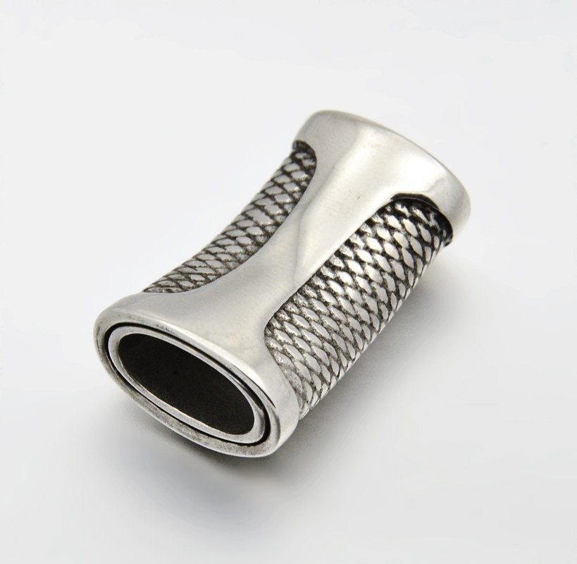 LC0041>> 304 Stainless steel clasp, 10x6mm licorice cord clasp, Stainless steel clasp for licorice cord