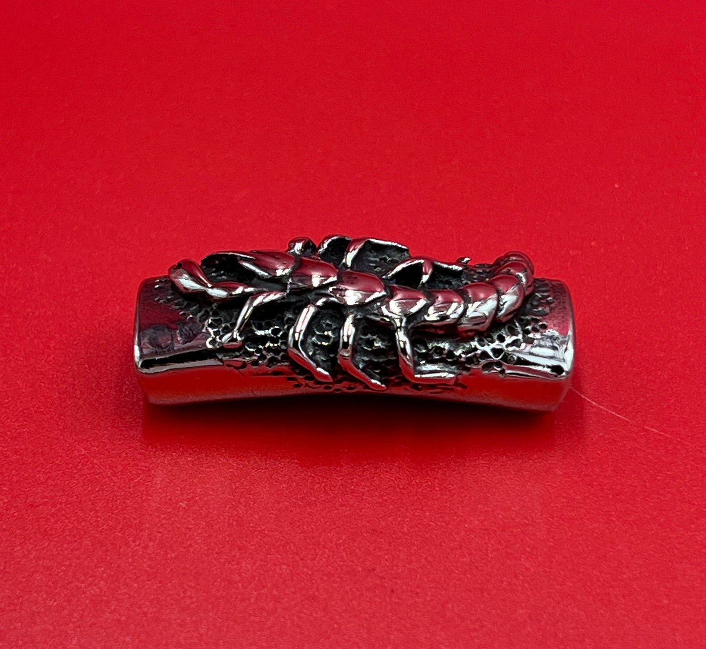 LS0108>>304 Stainless steel slider tube, licorice scorpion slider, licorice cord slider, licorice scorpion slider tube.