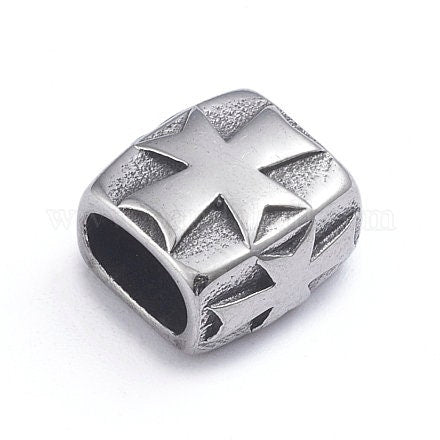 RS0194>> 304 stainless steel slider tube, 8x4mm skull slider tube Qty1