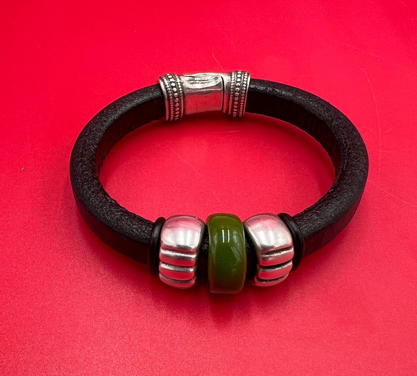 LS0113>>MADE IN EUROPE ceramic licorice cord sliders, licorice ceramic slider, 10x6mm ceramic sliders (qty 1)