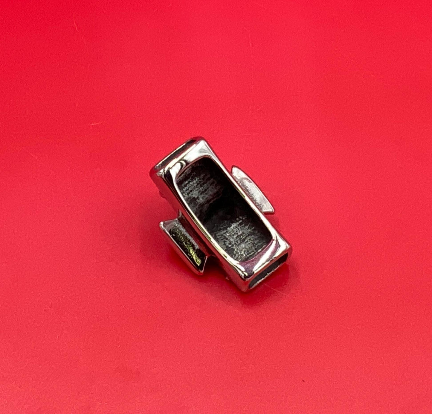 LS0112>>316 Stainless steel slider tube, licorice skull slider, licorice cord slider, licorice skull slider tube.