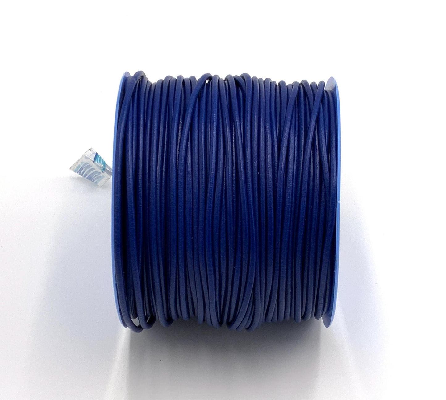 MADE in EUROPE 2 yards of 3mm l blue round leather cord, 3mm blue leather cord (3ANIAZROY)