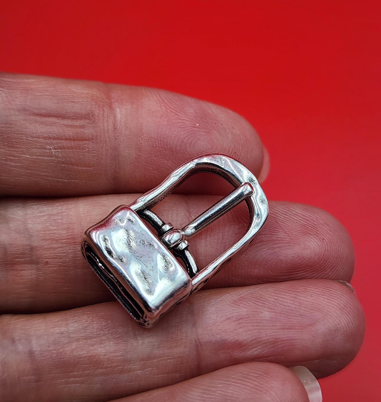 FC0441>> MADE in EUROPE zamak buckle clasp, flat zamak buckle clasp, 10mm flat cord clasp, Qty1
