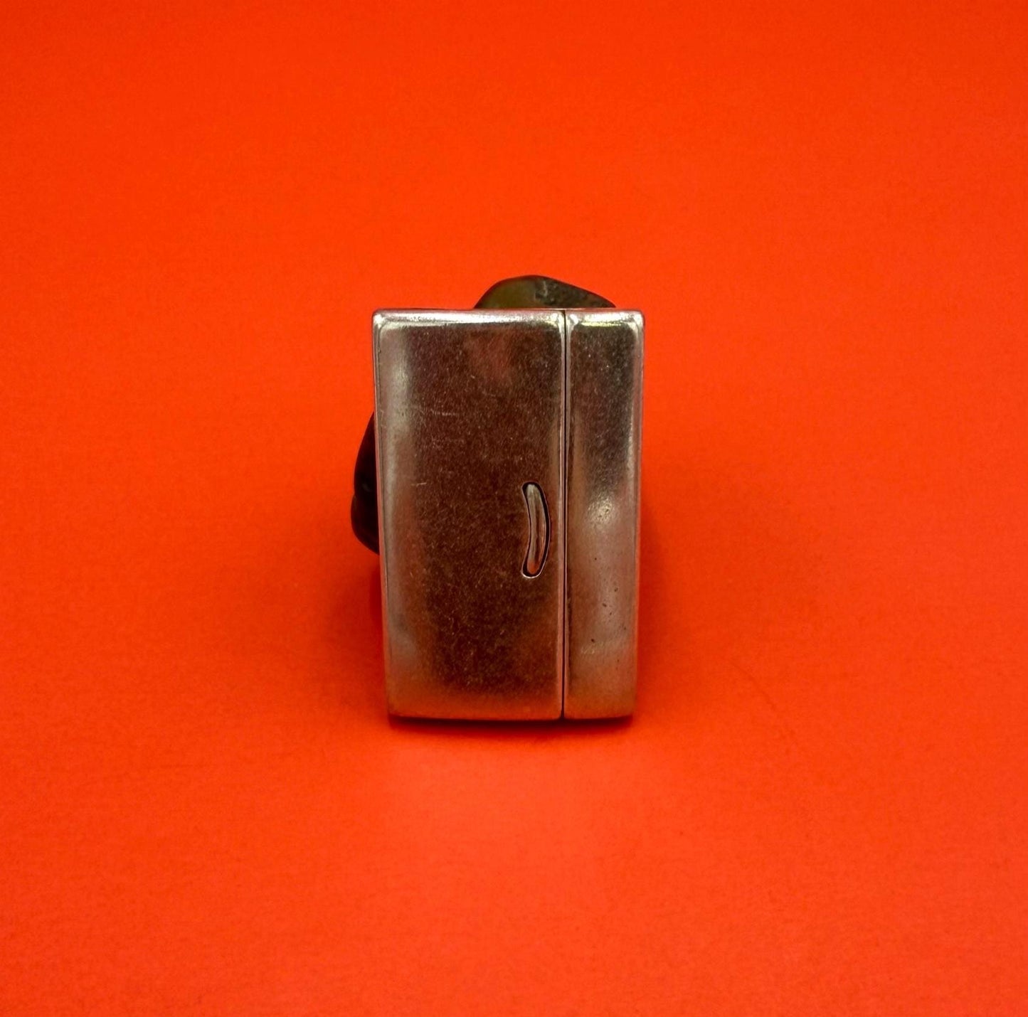 FC0006>> MADE in EUROPE flat cord clasp, 40mm flat cord clasp, flat cord silver clasp