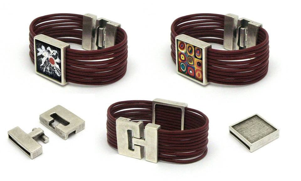 FC0214>>MADE IN EUROPE metal clasp, flat clasp, hook clasp, bracelet clasp, multistrand bracelet clasp, large clasp (X5961)