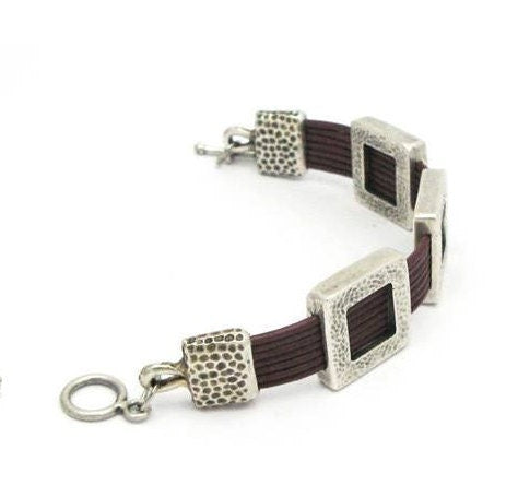 6/3 MADE IN EUROPE 2cord ends, 12mm hole cord ends, leather cord end caps, leather cord clasp, flat leather cord end (X5851AS)