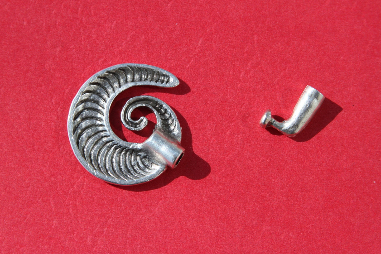RC0010>>MADE IN EUROPE toggle clasp, large toggle clasp, silver toggle clasp (X5382AS) Qty1