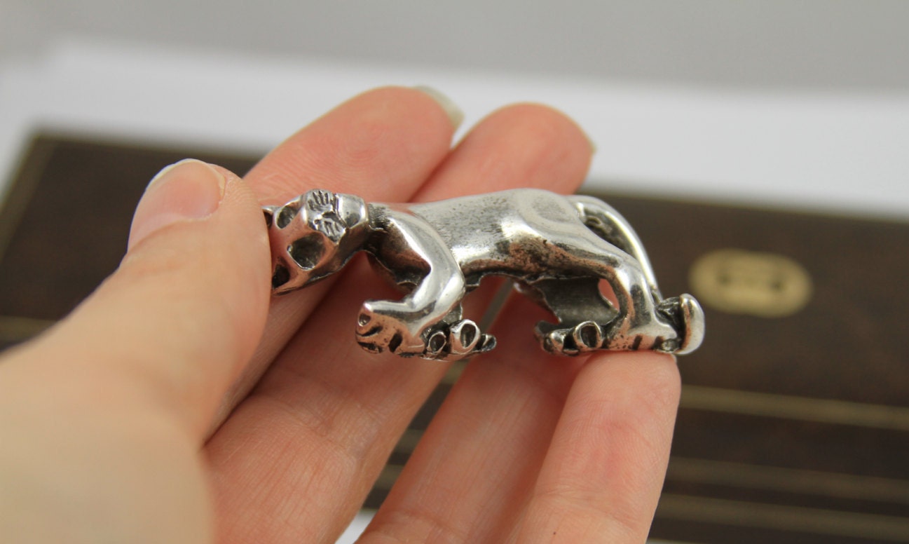 13/6 MADE IN EUROPE zamak lion slider, necklace slider, bracelet slider, metal lion slider, (6910)Qty1