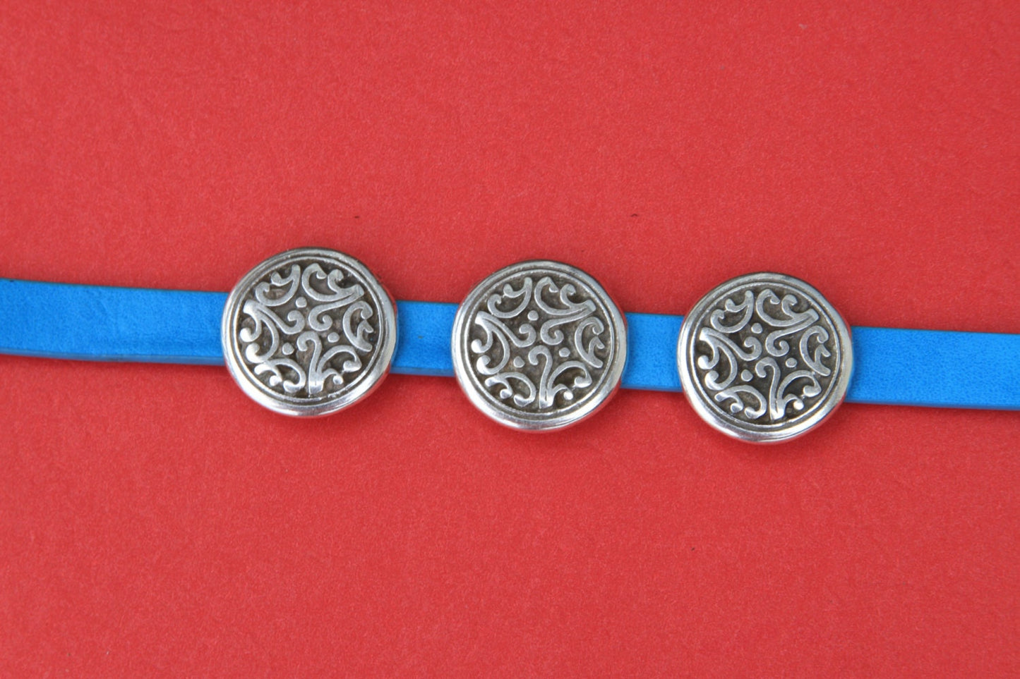 FS0388>> MADE IN EUROPE 2 zamak sliders, flat cord slider, flat cord zamak slider, slider for flat cord, 10mm flat cord slider Qty2