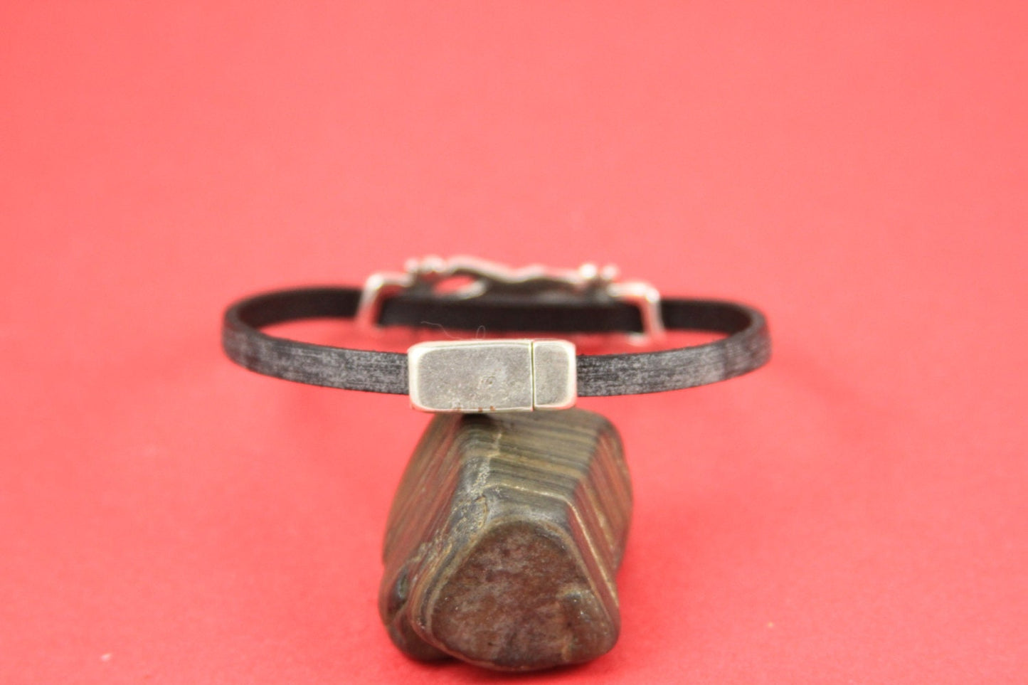 FC0208>>MADE IN EUROPE, magnetic clasp, 5mm flat cord clasp, bracelet clasp, flat cord magnetic clasp (XM5980AS) Qty1