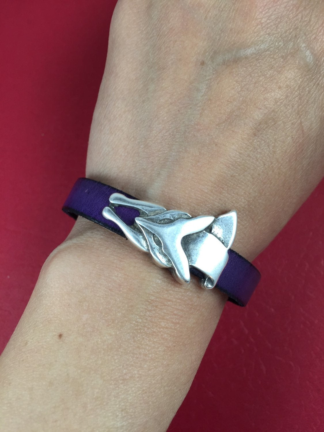 FS0143>>MADE IN EUROPE zamak fox  slider, zamak fox spacer, 10mm flat cord slider (94598) Qty 1
