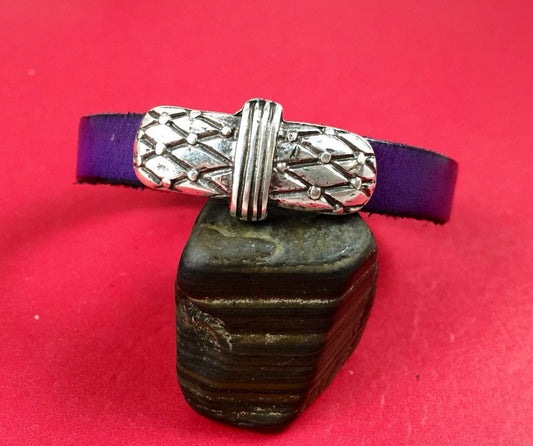 FS0117>>MADE IN EUROPE 2 zamak sliders for flat cord, 10mm cord sliders, flat cord zamak sliders, leather cord slider(6967) Qty2
