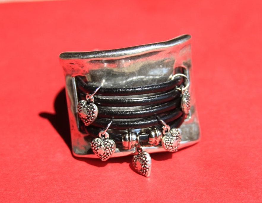 B0012>>MADE IN EUROPE zamak half bracelet, large halfcuff, zamak wide slider, heavy duty 20mm connector, zamak connector Qty1