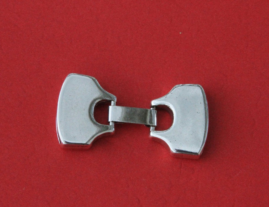 FC0222>>MADE in EUROPE zamak flat cord clasp, shiny snap clasp, 20mm flat cord clasp(ABLZ59S) qty1