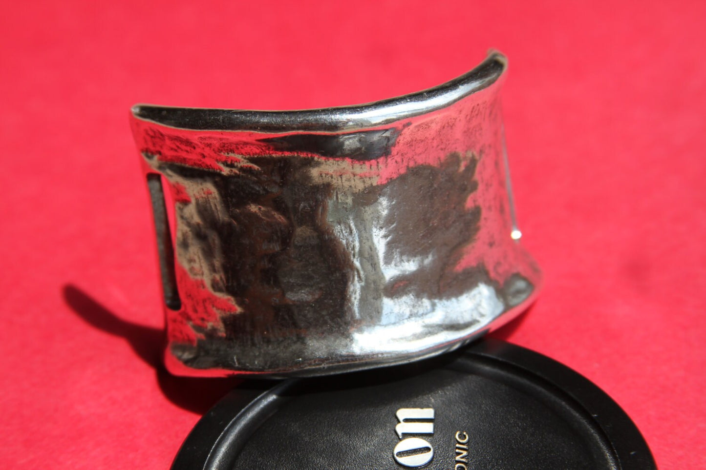 B0084>>MADE in EUROPE zamak half bracelet, large heavy duty bracelet connector, silver half cuff (ABLZ67) Qty1