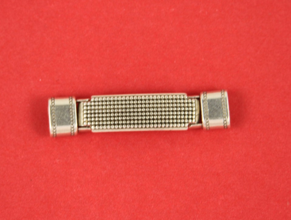 LC0016>>MADE in EUROPE zamak licorice cord clasp-connector, 10x5 zamak clasp, zamak connector, Qty1