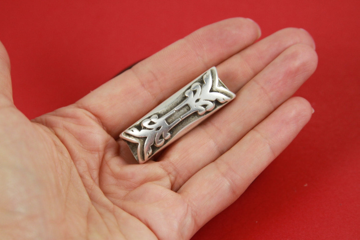 LS0032>>MADE in EUROPE zamak slider, licorice zamak tube, licorice cord zamak spacer, Qty1